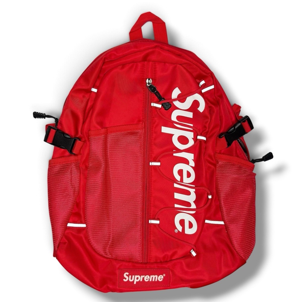 NWOT Supreme Backpack Red 3M Reflective Box Logo Cordura 2017 New